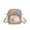 Bolso Cruzado de un Solo Hombro, Bolso de Moda Callejera Inspirado en Anime para Mujer, Bolso Ita Transparente de Nueva Temporada, Bolso Pequeño Versátil de Moda