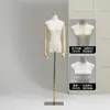 Tienda de Ropa Modelo Femenino Estante Vestido de Novia Ventana Maniquí Falso Modelo Femenino de Medio Cuerpo Accesorios Soporte de Exhibición Cuerpo Completo