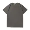 Camiseta Top CVC de Manga Curta com Gola Redonda, Cor Sólida, Estilo Básico Simples, Confortável, Camiseta Multicolorida, Macia e Delicada, Top Colorido