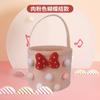 Personalizado Candy Color Handheld Sticky Bag Cartoon Felt Acompanhando Gift Bag Baby Full Moon Um Ano de Idade Banquetes Abraço Balde