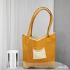 Bolso de punto cruzado de verano, bolso de compras de gran capacidad y combinable, bolso tejido sencillo de moda, bolso de hombro para mujer