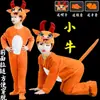 Doze Fantasias de Animais do Zodíaco para Crianças: Roupas de Rato, Tigre, Coelho, Ovelha, Cachorro, Vaca, Cobra, Cavalo, Pintinho