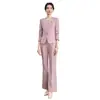 Uniforme de Recepción de Front Desk de Belleza Médica de Primavera y Otoño, Ropa de Trabajo para Salón de Belleza y Centro de Bienestar, Traje Azul Marino de Alta Gama, Atuendo Profesional para Mujer
