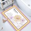 Alfombrilla Absorbente Suave de Tierra de Diatomeas Alfombrilla para Piso de Baño Alfombrilla de Entrada para Baño Inodoro Alfombrilla para Puerta Alfombrilla Antideslizante Absorbente de Secado Rápido
