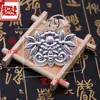 Plata Miao Étnica Joyería Miao Minoría Étnica Lámina de Aluminio Plata Miao Cuentas Sueltas Hechas a Mano Miao DIY