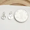 Plata de ley s925 Colgante de las Doce Constelaciones Pulsera de Cuerda Trenzada con Cuentas Hecha a Mano DIY Collar Colgante de Placa Redonda Accesorios de Joyería