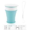 Venta Caliente de Amazon Taza de Agua Plegable de Silicona para Exteriores Estudiante Práctica Taza de Café Taza de Plástico Regalo en stock