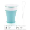 Venta Caliente de Amazon Taza de Agua Plegable de Silicona para Exteriores Estudiante Práctica Taza de Café Taza de Plástico Regalo Desarrollo