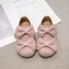 Zapatos Simples de Cuero de Color Sólido para Niños Verano 2025 Niñas Lazo Niñita Birken Zapatos Individuales Suela Suave Zapatos de Princesa