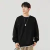 Moletom Enbu Céu Estrelado Masculino, Nova Coleção Primavera e Outono Estilo Americano Marca Tendência Gola Redonda Camiseta Top, Moletom Versátil Solto de Manga Longa