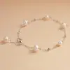 Pulseira de Pérolas Popular Transfronteiriça da Amazon Pulseira Versátil de Miçangas de Arroz Elegante Elegante Festa Aniversário Presente Joia para Mulheres