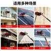 Nuevo cepillo de limpieza de agua para panel solar fotovoltaico con recubrimiento de goma, pértiga telescópica con pulverizador de agua para muro cortina de vidrio con cabezal de cepillo de limpieza a juego