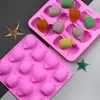 Molde de Silicona de Fresa y Piña de 12 Piezas para Chocolate, Molde para Pastel, Lindo Molde de Silicona Pequeño Q para Gelatina