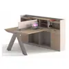 Conjunto de mesa e cadeira para escritório, design simples e moderno, adequado para ocupação individual ou dupla, estação de trabalho do funcionário, mesa do gerente e mesa de contabilidade