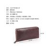 26 Modelos Nuevos de Carteras Largas Transfronterizas, Carteras con Cremallera Pintadas a Mano Estilo Japonés, Carteras Horizontales de Piel de Vaca de Primera Capa Curtida Vegetal