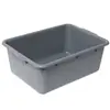 Cesta de plástico rectangular caja blanca cesta de almacenamiento de cocina marco caja de exhibición de alimentos comercial caja para conservar fresco no
