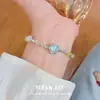 Plata Quebrada, Estrellas Azul Marino, Pulsera de Grava Multicolor, Exquisita Pulsera de Moda Personalizada Dopamina, Joyería de Alta Gama