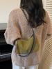 Bolso Pequeño de Cadena Retro para la Axila para Mujer 2025 Nueva Moda Piel Suave Color Limpiado Bolso Dumpling Textura Otoño e Invierno Bolso de Hombro