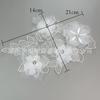 Encaje Bordado de Malla Flor de Alta Calidad Estilo Pastoral Primavera Dulce Elegante Broche Tridimensional Ramillete Decoración de Flores que Combina con Todo