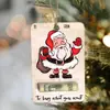Regalos de Navidad 2025--Mantequilla Papá Noel Billetera de Navidad Colgante de Billetera Decoraciones de Árbol de Navidad