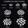 Acessórios de arte para unhas redondos de corte 33 brancos no atacado, strass redondos K9 super brilhantes de fundo chato, decoração mista para unhas