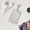 Portatarjetas acrílico estilo coreano ins Hisocute, portatarjetas duro de 3 pulgadas para fotos de fans, tarjetas de transporte y tarjetas de identificación