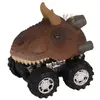 Coche de Dinosaurio con Resorte Pintado a Mano Simulación Todoterreno Mini Dinosaurio Modelo Cognitivo de Ciencia y Educación Modelo de Coche de Juguete de Dinosaurio