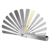 Conjunto de Calibradores de Folga de Aço Inoxidável com 32 Peças de Inserções de Cobre, Disponível nos Sistemas Métrico e Imperial, Ferramentas de Medição 0,04-0,88mm