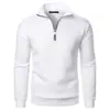 Nova Blusa de Moletom Casual com Gola Alta Masculina Blusa de Moletom Pulôver Masculina Lisa da Moda
