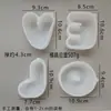 Molde de Mousse Amor Dia dos Namorados Bolo DIY Assar Molde de Silicone Chocolate Sobremesa em Formato de Coração