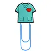 Clips de Papel Grandes de Dibujos Animados para Ropa Médica Transfronteriza Marcador de Libros Suministros de Oficina DIY Clips de Papel Creativos para Almacenamiento de Doctor