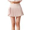 Nueva Falda Deportiva Plisada Cintura Alta Forrada Bolsillo Antirozaduras Falda de Bádminton con Short Incorporado Yoga Running Tenis