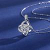 Transmisión en vivo con productos collar de plata esterlina clavícula de mujer joyería simple japonesa y coreana colgante de pie de trébol plateado regalo para novia