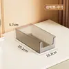Caja de almacenamiento de escritorio, organizador de cosméticos transparente tipo cajón, estante de almacenamiento de plástico, estante de almacenamiento para tocador de niñas estilo ins