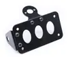 Accesorios para motocicleta aleación de aluminio luz de giro lateral luz trasera soporte de matrícula negro genial soporte de matrícula retro modificado para motocicleta