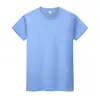 Camiseta 100% Algodão com Logo Personalizado, Gola Redonda Elegante de Manga Curta para Trabalho, Camisetas Culturais para Publicidade em Grupo, Roupas de Trabalho, Bordado e Estampagem