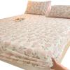 Lençol de Cama Ajustado de Veludo Coral Leite Espesso de Inverno Peça Única Colcha com Forro de Lã Protetor de Colchão Simmons Quente Conjunto de Três Peças