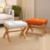 Taburete Pequeño para Uso en Casa en la Sala de Estar, Reposapiés, Taburete para Pies, Reposapiés de Sofá, Banco, Taburete Bajo, Taburete Plegable para Mesa de Café, Taburete para Cambiar Zapatos