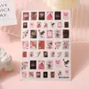 Arte de Uñas de Rosa Estilo Japonés Pegamento Fino Sincronizado Pegatinas para Uñas Nueva Serie Rosa Día de San Valentín