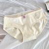 Venta al por mayor Estilo Femenino Algodón para Bebé Ropa Interior para Mujer Bordado con Letra C Cómodo y Transpirable Sin Entrepierna Algodón Antibacteriano 5A Triángulo