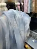 Imitação de seda fio de vidro organza digital impresso xadrez em forma de fio vestido moda feminina vestido princesa