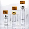 Botella de Vidrio Transparente con Atomizador y Tapa Redonda de Rosca, Botella Portátil para Hidratación y Perfume, Venta al por Mayor Personalizada de Fábrica