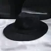 Sombrero de Jazz Xu Wenqiang del Malecón de Shanghái, Sombrero de Agente Secreto, Sombrero para Actuación en Escenario, Versátil Sombrero de Lana de Ala Ancha para Mujer, Moderno
