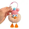 Llavero Colgante de Peluche de Patito Pequeño con Ojos Grandes, Creativo y Peculiar, Divertida Decoración de Peluche para Mochilas para Amigos y Parejas