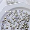 On-line celebridade unhas jóias quadrado pontiagudo inferior diamante Super Flash multi-corte ângulo reto de cristal diamante aurora mini decorações de unhas