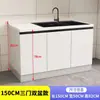 Gabinete de cocina con encimera de pizarra, gabinete doméstico de mármol, gabinete para estufa integrada, gabinete simple y económico para alquiler