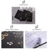 Carpeta de inserción multicapa bolsillo transparente A4 carpeta de partituras carpeta de música para piano carpeta de papel libro de datos negro