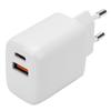 Cargador 20W Adecuado para Teléfono Móvil Apple Huawei Xiaomi Cabezal de Carga PD Doble Puerto Estándar Europeo Certificado CE Cabezal de Carga Rápida