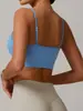 Hermoso Sujetador Deportivo de Espalda Estilo Europeo y Americano para Correr, Fitness, Deportes, Sujetador de Espalda Bonita, Sin Costuras, a Prueba de Impactos, Sujetador de Primavera y Verano con Copas