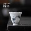 Taza Fragante con Boca de Flor Mariposa Pintada a Mano Amantes Peonía Azul Azul y Flor Maestro Taza de Té para Mujer Taza de Cata de Té Taza Individual